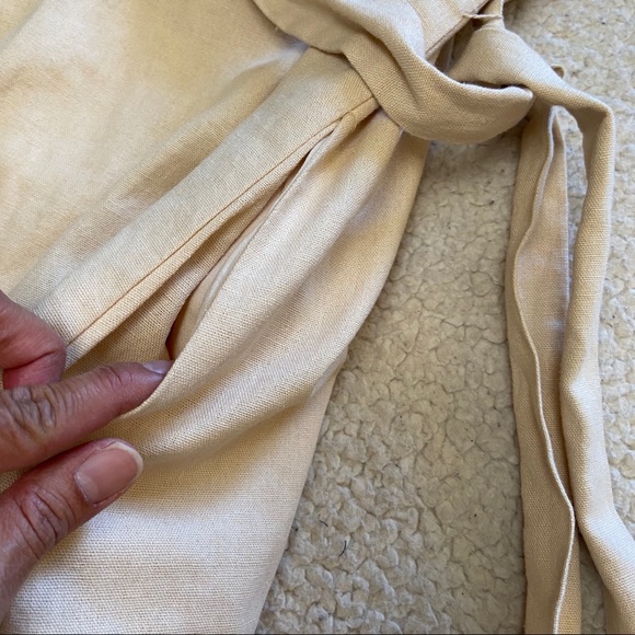 Lush Puff Sleeve Button Front Midi Dress, S - Picture 6 of 6